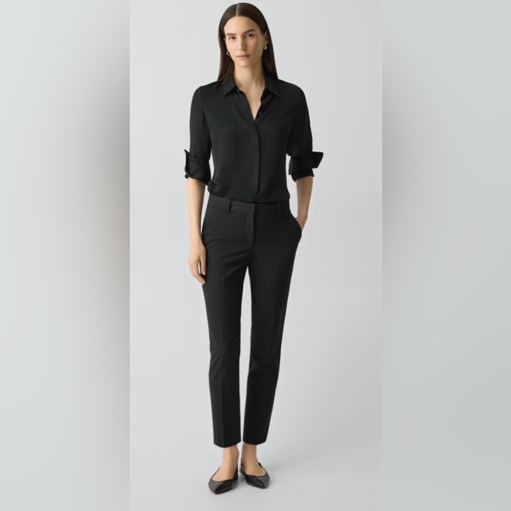 Theory Black Pant Size 6